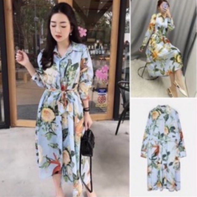 DRESS MANGGOO BLUE IMPORT