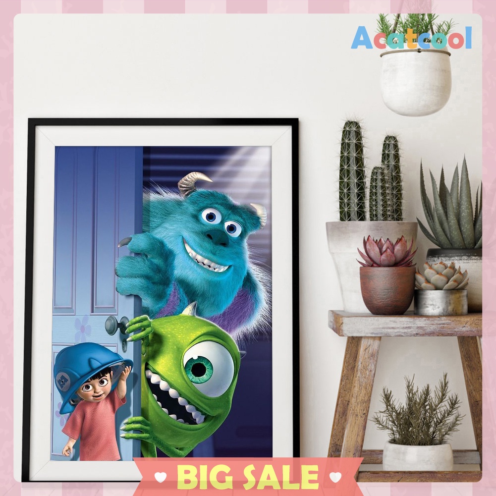 5D DIY Full Drill Diamond Painting Monsters Inc Cross Stitch Mosaic Kits