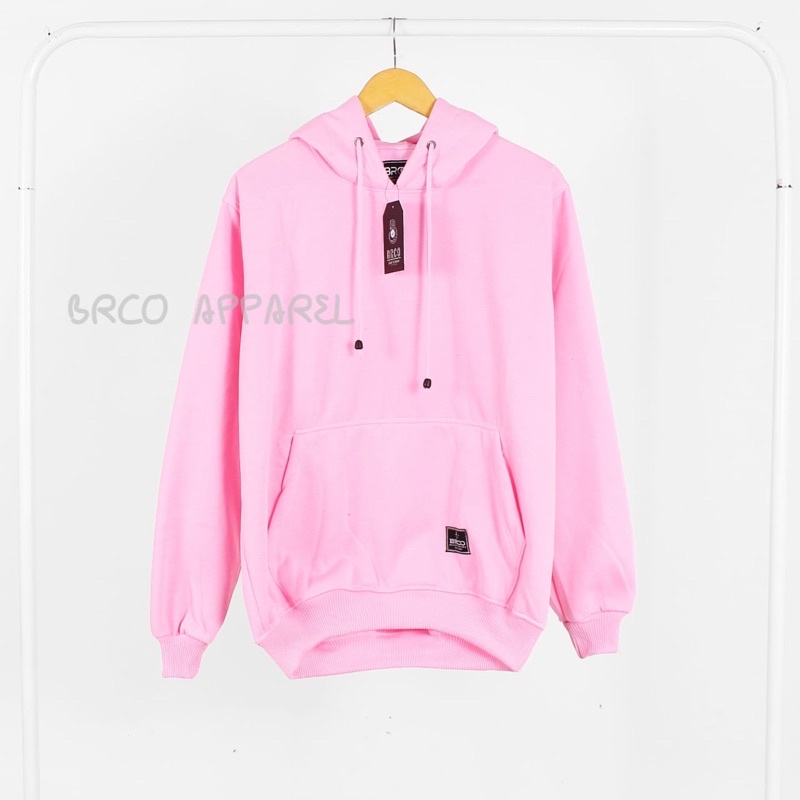 Sweater Hoodie Polos Hoodie Sweater Unisex Pria Wanita Orginal (BAYAR DI TEMPAT)-PINK