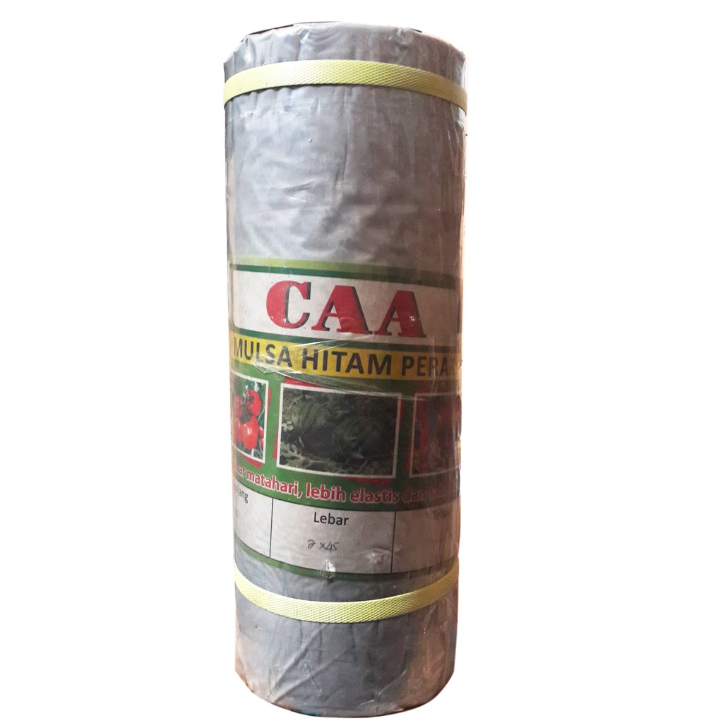 Pelastik mulsa hitam perak caa lebar 90 cm panjang 930 meter