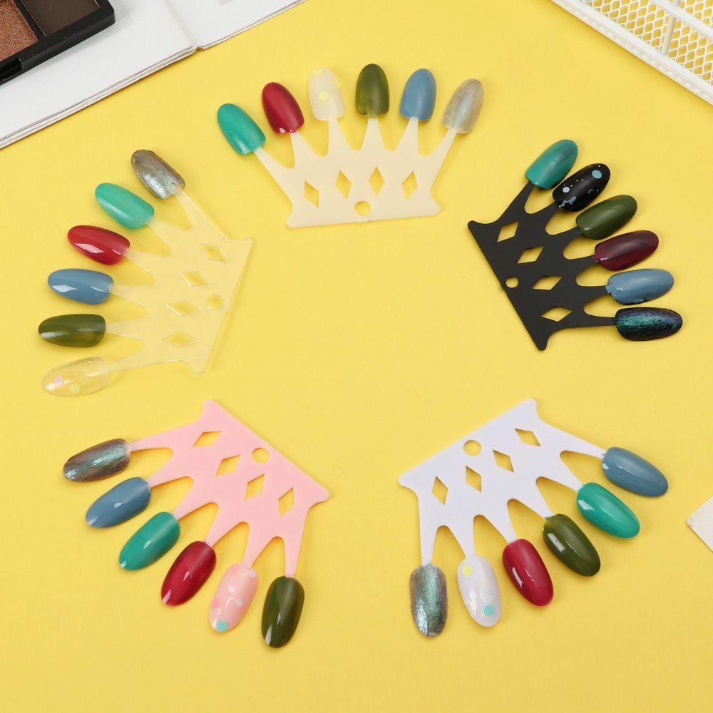 Solighter Nail Tips Kartu Warna Manicure Tools Gesper Cincin Menunjukkan Rak Papan Latihan