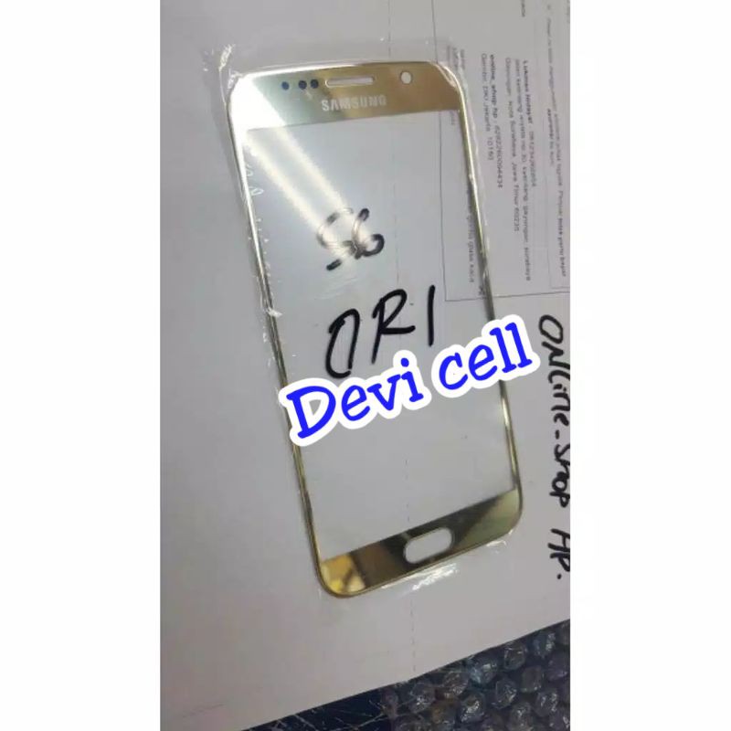 kaca depan digitizer gorilla glass lcd touchscreen samsung galaxy s6 s6 flat g920 original