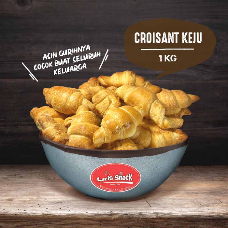

Croisant Keju Special Gurih Renyah Snack Kiloan 1000gr