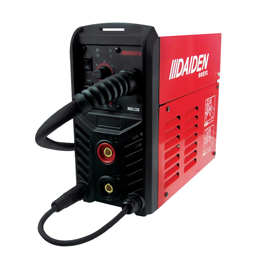 Mesin Las / Trafo Las Listrik MIG DAIDEN IGBT MIGi 130 2T 4T Welding Machine Mesin Las DAIDEN MIGi 130 Travo Inverter Mig Tanpa Gas Gasles Travo Las Inverter Las CO2 Core GasLess SS Besi Stainless Trafo Las