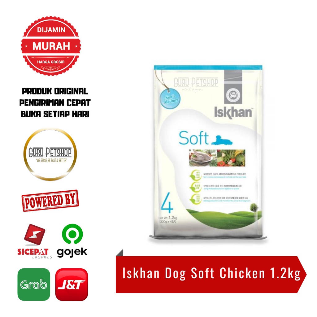 Iskhan Dog Soft Chicken 1.2kg Freshpack Iskhan Dog Food All Stages