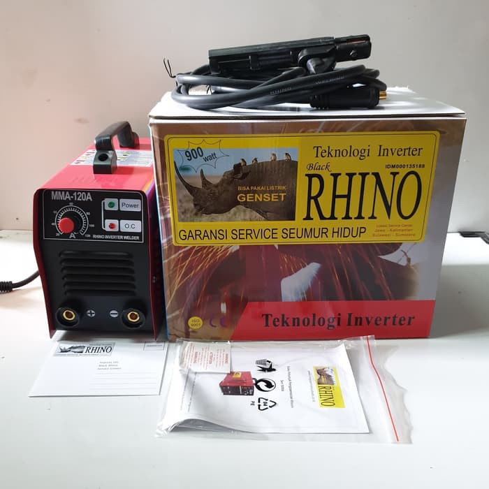 Mesin Trafo Las Rhino Inverter MMA 120 A - 900 Watt