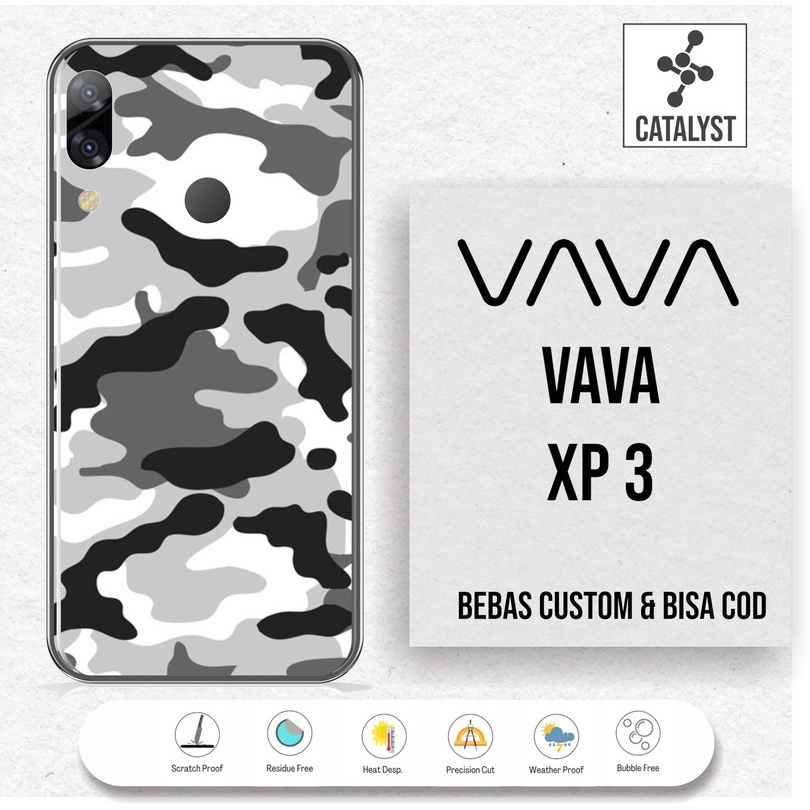 (Buy 1 Get 2) Garskin Skin VAVA XP3 - KODE -92F3 Bisa Custom - Sticker Case