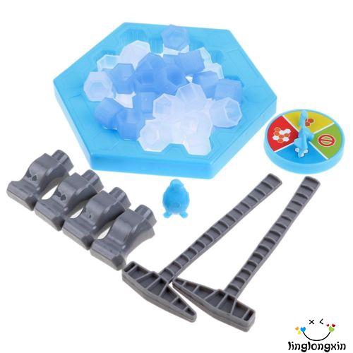 LLX-Penguin Trap Icebreaker Kids Puzzle Desktop Knock Ice Block Family Funny