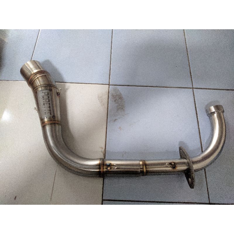 Leher pipa knalpot bending motor mio sporty soul smile inlet 50 mm stainless