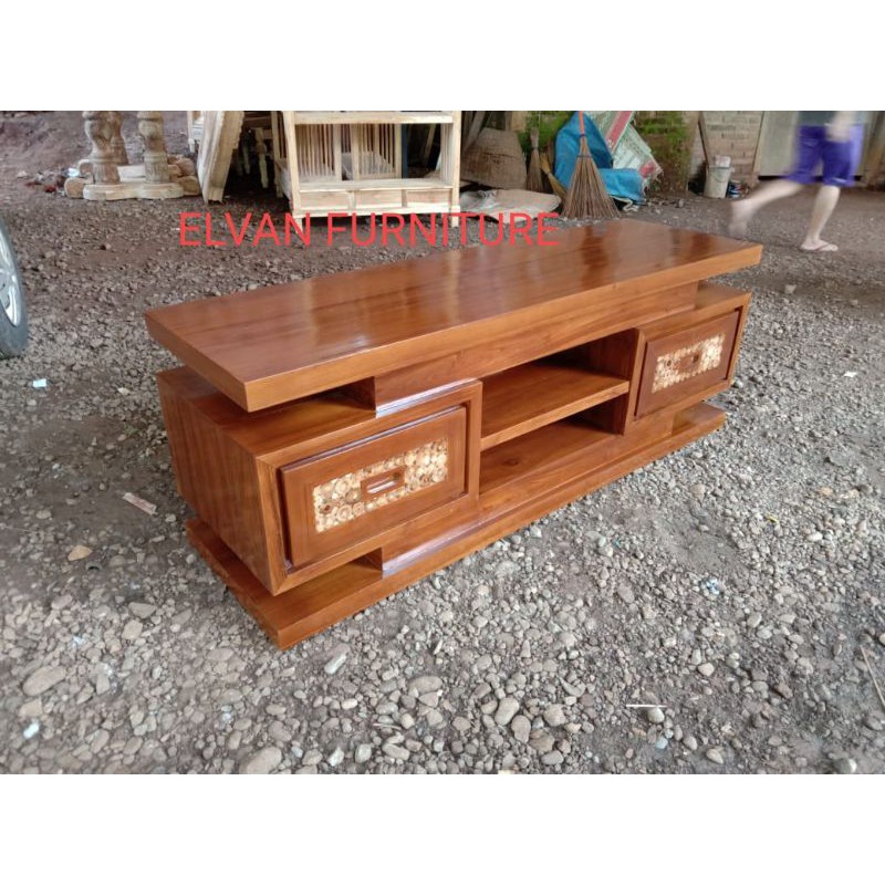 Meja tv Bufet TV koin kayu jati asli Jepara Furniture Jepara