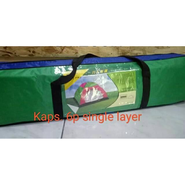 Tenda dome Hyu single layer kaps. 6P