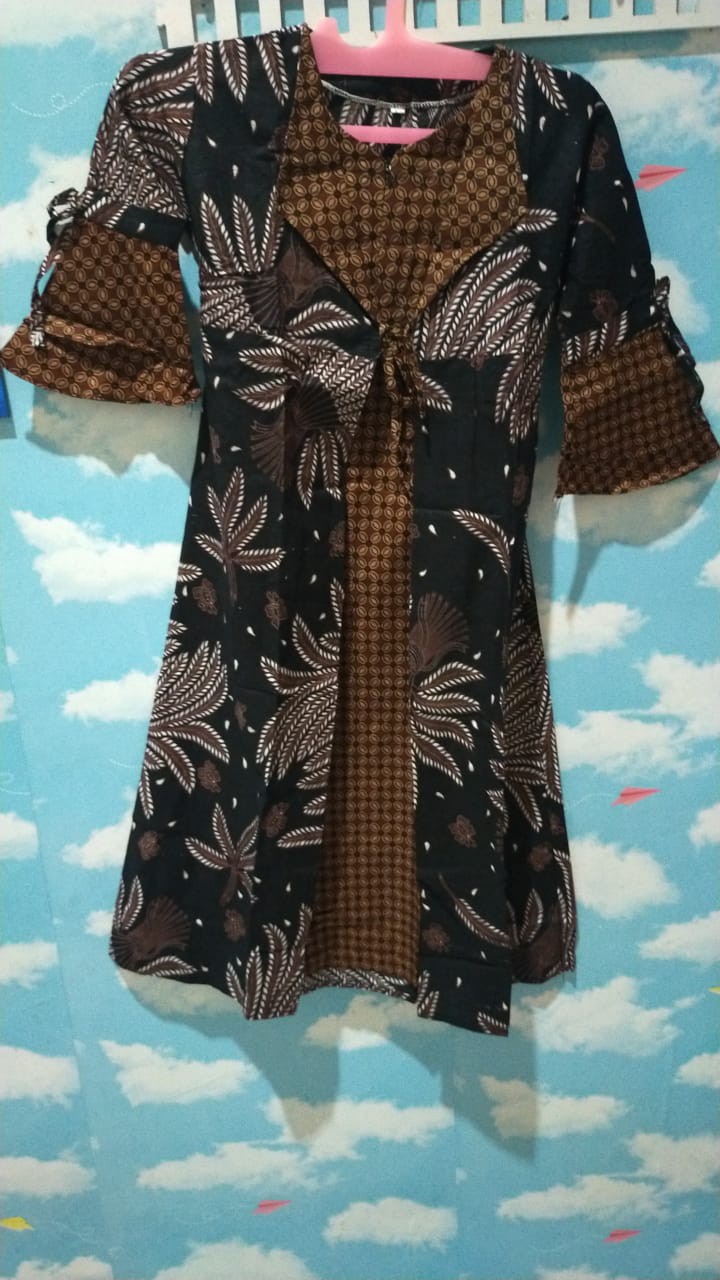 Gamis Batik Anak Kecil Syari Usia 5-10 Tahun Bahan Katun Halus Nyaman Dipakai #batik #gamisanak