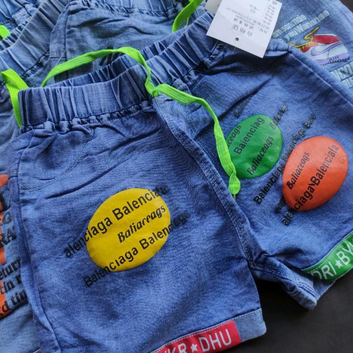 Celana Pendek Jeans Jins Import Anak Laki Laki2 owok 4 5 6 7 8 Tahun