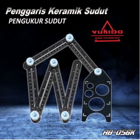 Penggaris Keramik 6 Lipat Besi - YUKIDO JAPAN Multi Fungsi Ruler