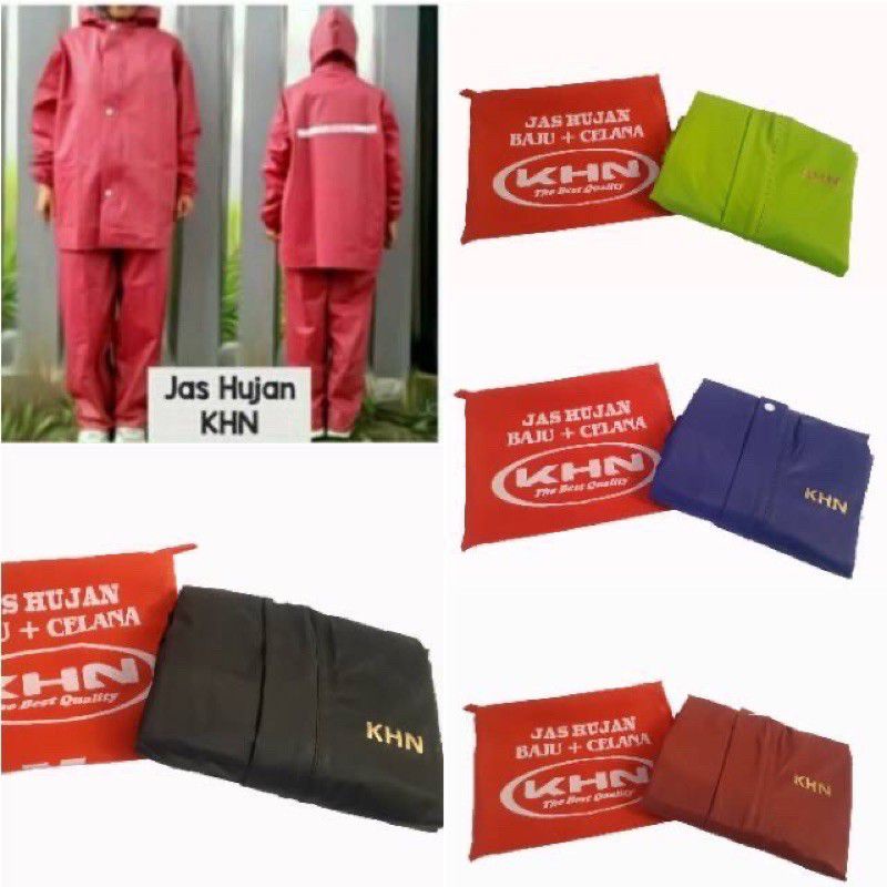 Jas Hujan Jaket Celana Setelan JUMBO KHN Tebal