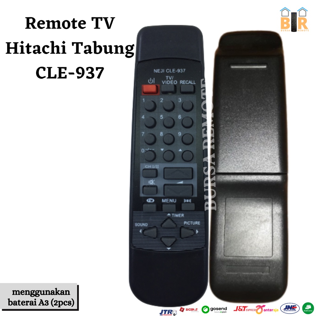 REMOT/REMOTE TV TABUNG HITACHI TYPE 937 GROSIR DAN ECER