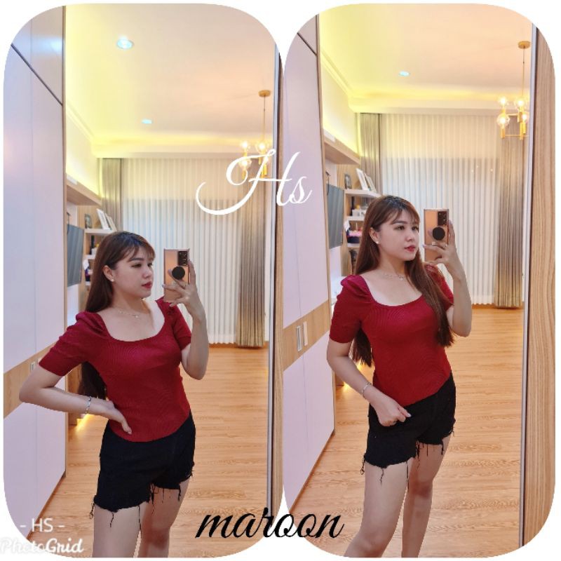 BLOUSE KNIT IMPORT KODE 2610/REALPICT