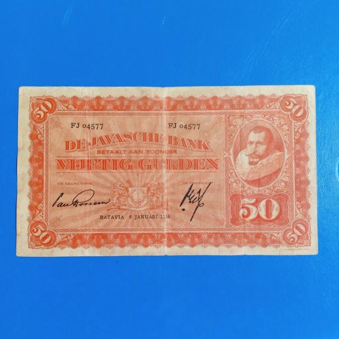best produk] uang kuno coen 50 gulden tahun 1926