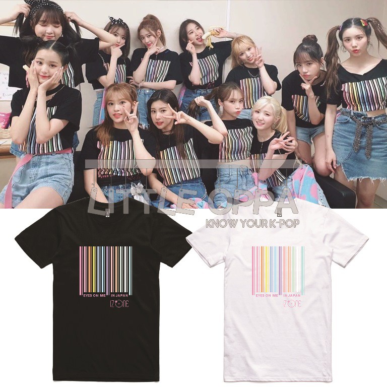 T-SHIRT KAOS IZONE EYES ON ME IN JAPAN MERCHANDISE UNOFFICIAL