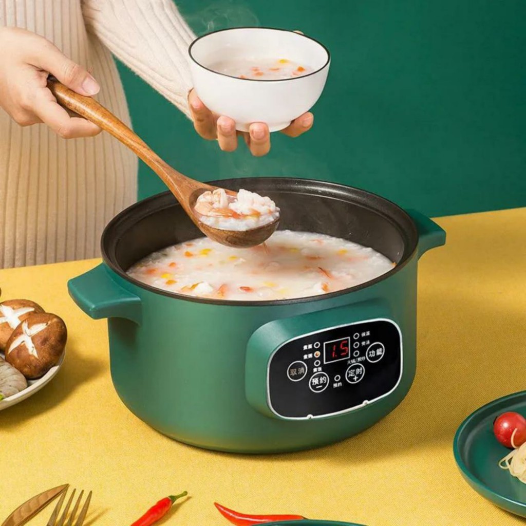 Panci Listrik Timer Serbaguna Ukuran Jumbo 3.2 Liter / 26 CM Frying Pan Multi Function High Quality