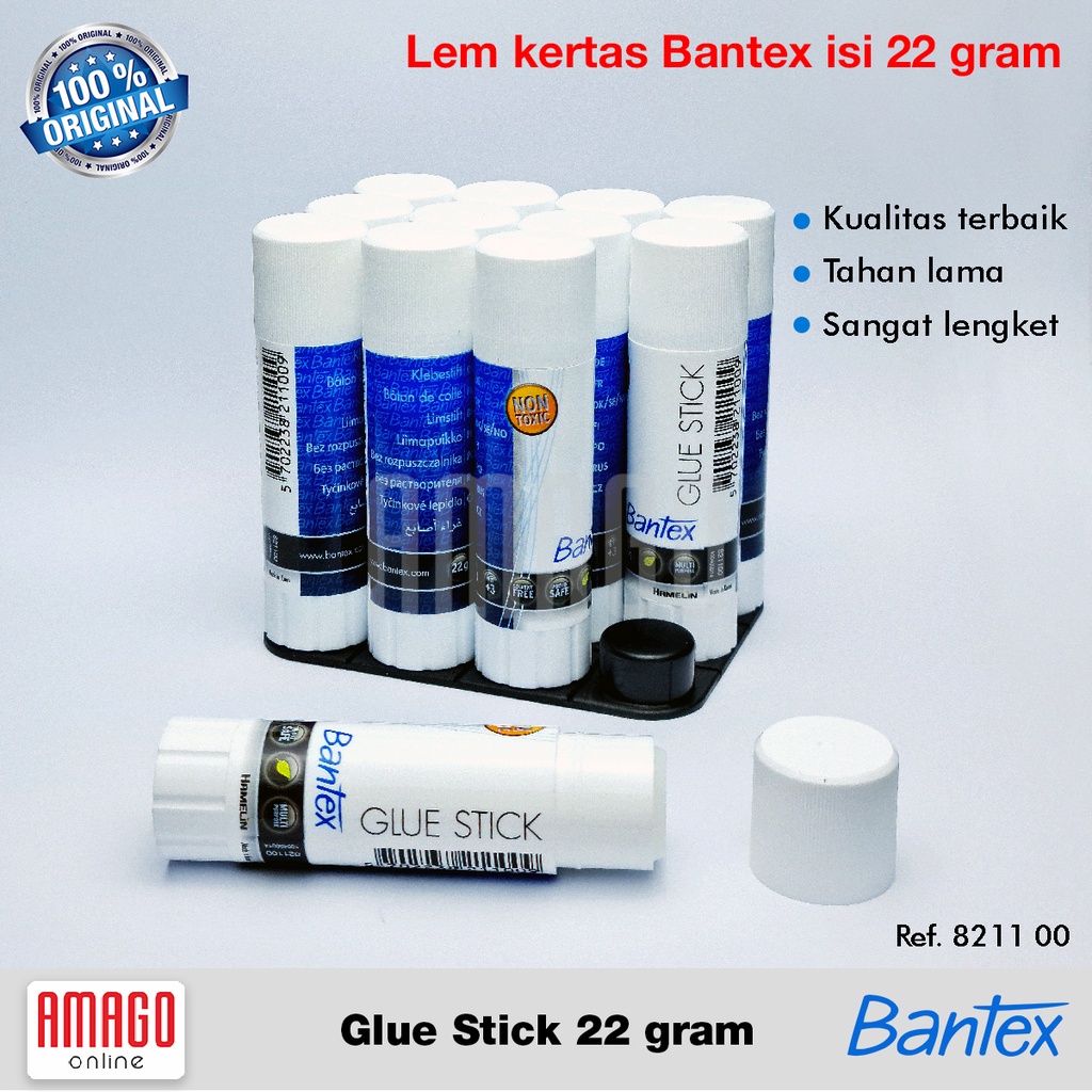 BANTEX Glue Stick - Lem Kertas - 22 gram - 821100