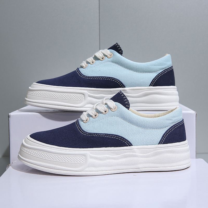 Sepatu Sneakers Kanvas Wanita Import Temali Model Terbaru Outsole Tebal