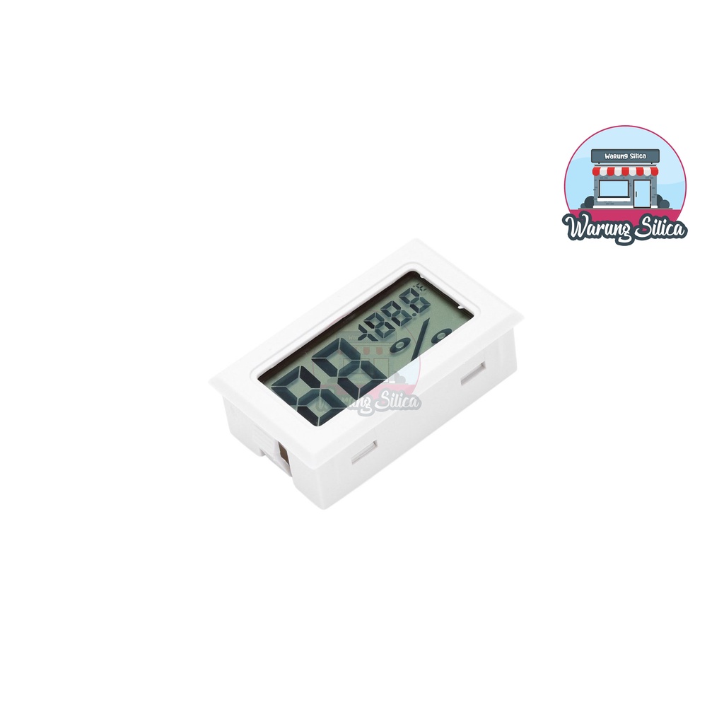 Mini Digital Thermometer & Hygrometer - Putih