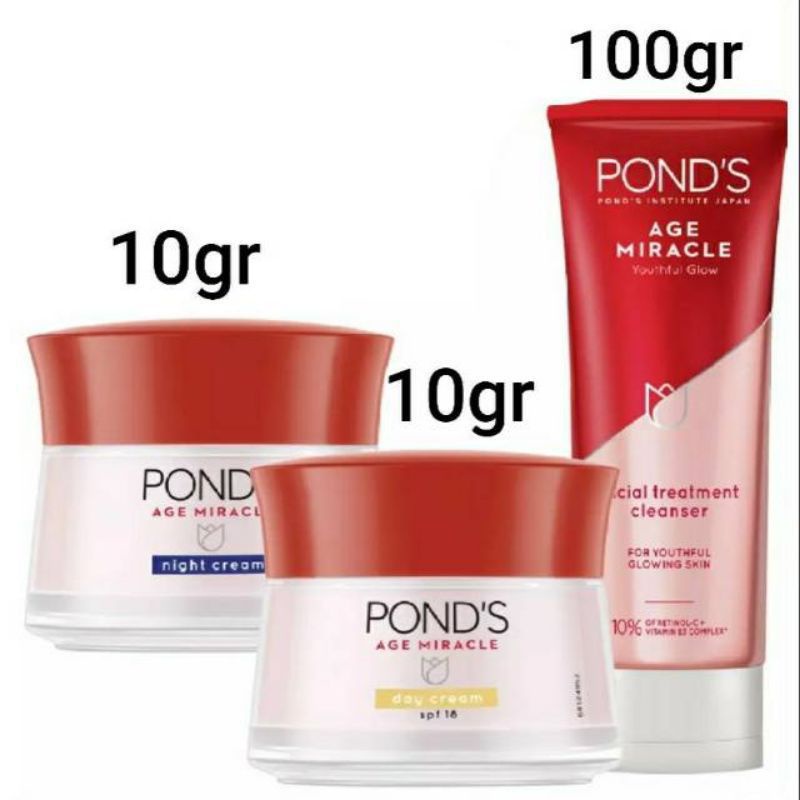 Ponds Age Miracle Youthful Glowing Retinol Paket Ponds Age Miracle