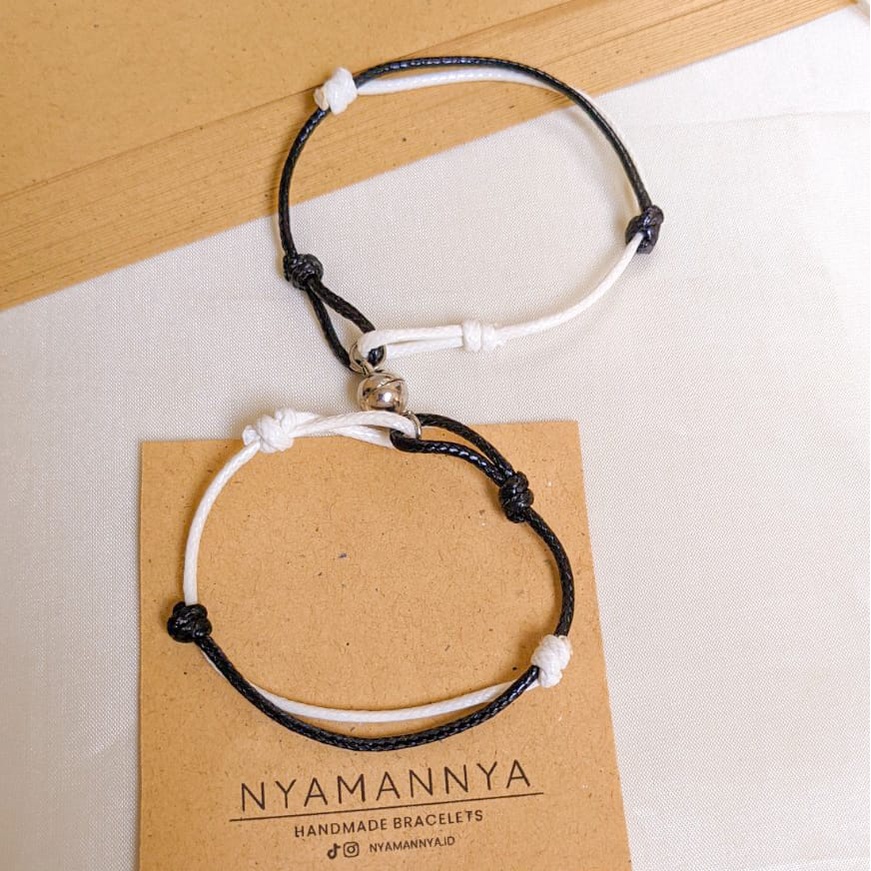 2 Pcs Tali Gelang Magnet Korea Sepasang Bertaut Series Nyamannya