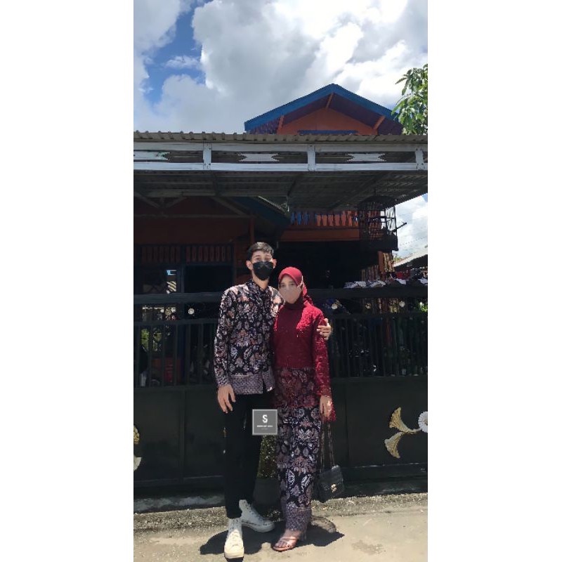 Maura Couple - Sania Ruffle Batik Couple ori Ndoro jowi DNT Garansi Termurah Shopee - BATIK Couple-7