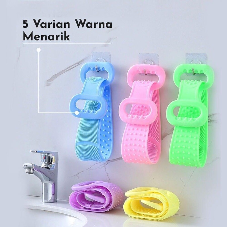 Silicone bath towel | silicone brush beli 1 dapat 3