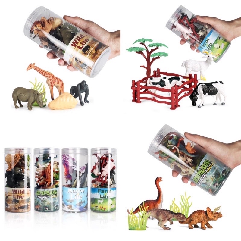 miniature animal figurine simulation toys pretend plays learning about animal