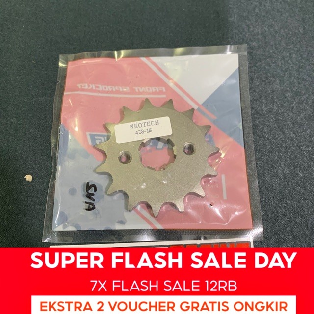 FLASH SALE  GEAR GIR DEPAN TK RACING 428-15T FOR MEGAPRO GL PRO NEOTECH CBR xabre