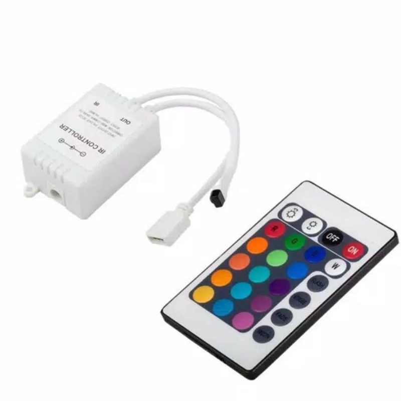 Lampu LED Strip 2835 IP 44 RGB + Remote + Adaptor + MOD / Lampu Tik Tok