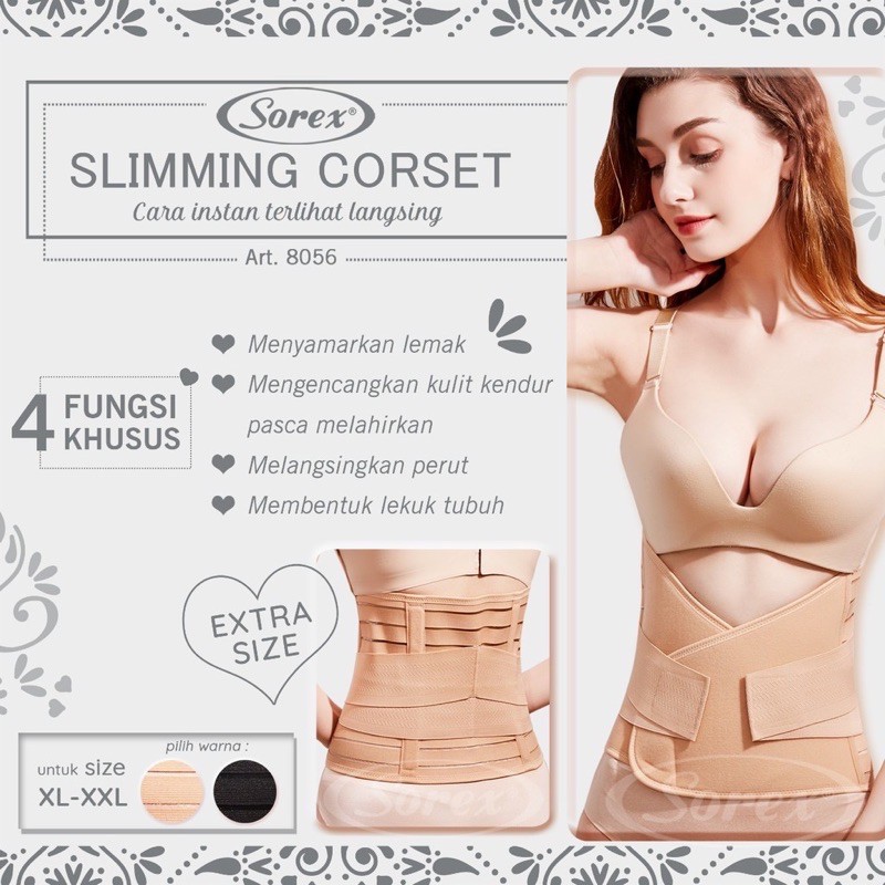 Sorex Slimming Corset Stagen 8056 Extra size - Korset ibu melahirkan