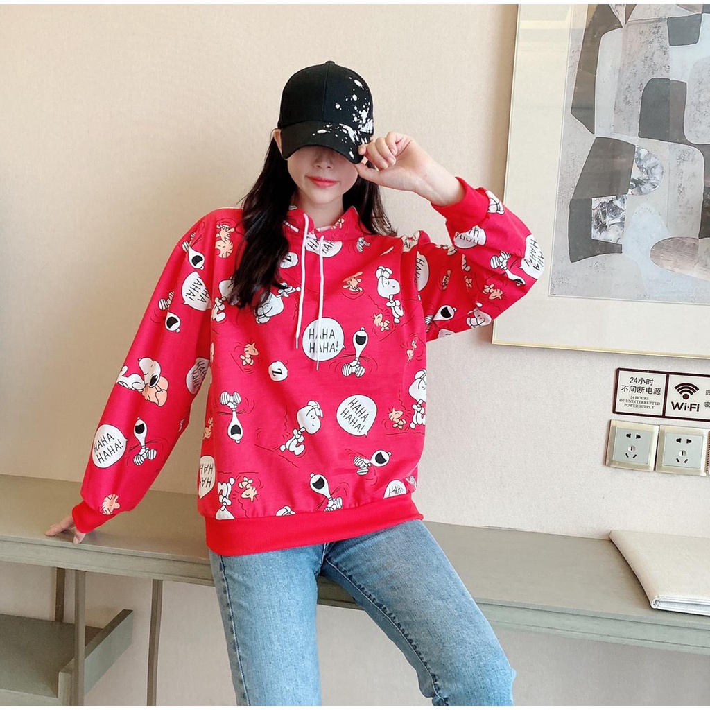 Nicebra Hoodie Sweater Motif Kartun Import Tanpa Kantong 4050