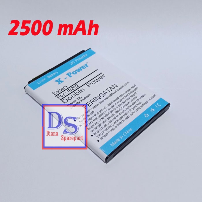 Baterai Samsung Galaxy Core i8260 i8262 Batu Batre Battery Double Power