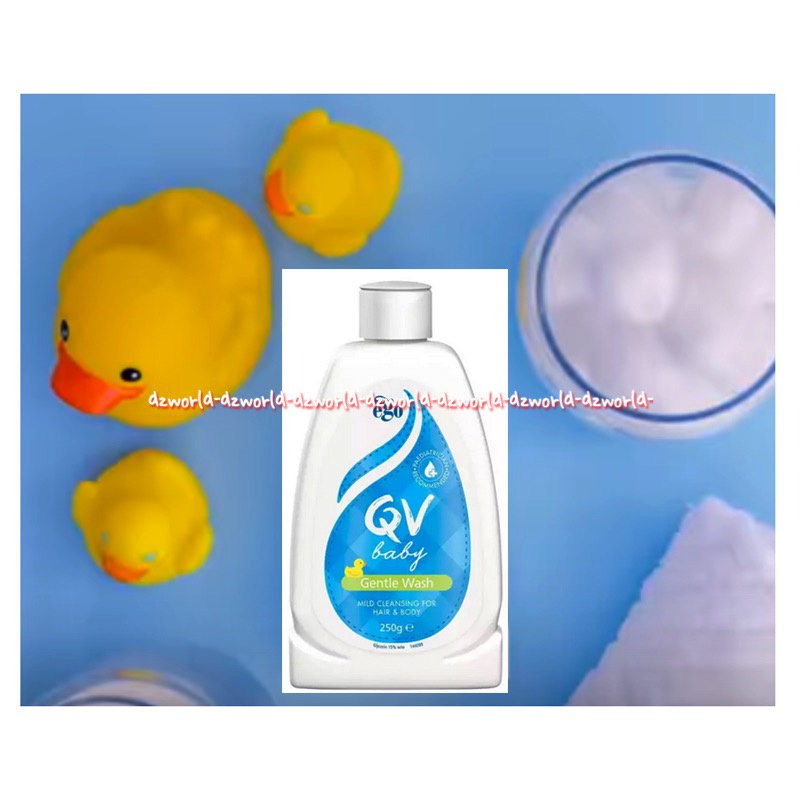 QV Baby Bath Oil 250ml Water Dispersible Cleanser &amp; Moisturizer Melembabkan Kulit Bayi Sensitif QVBaby