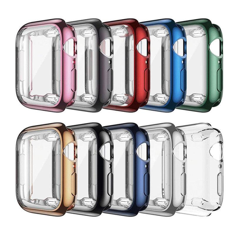 Cover Pelindung Layar + Bumper Untuk Apple Watch Seri 7 6 5 4 3 2 1 SE 38 40 41 42 44 45mm