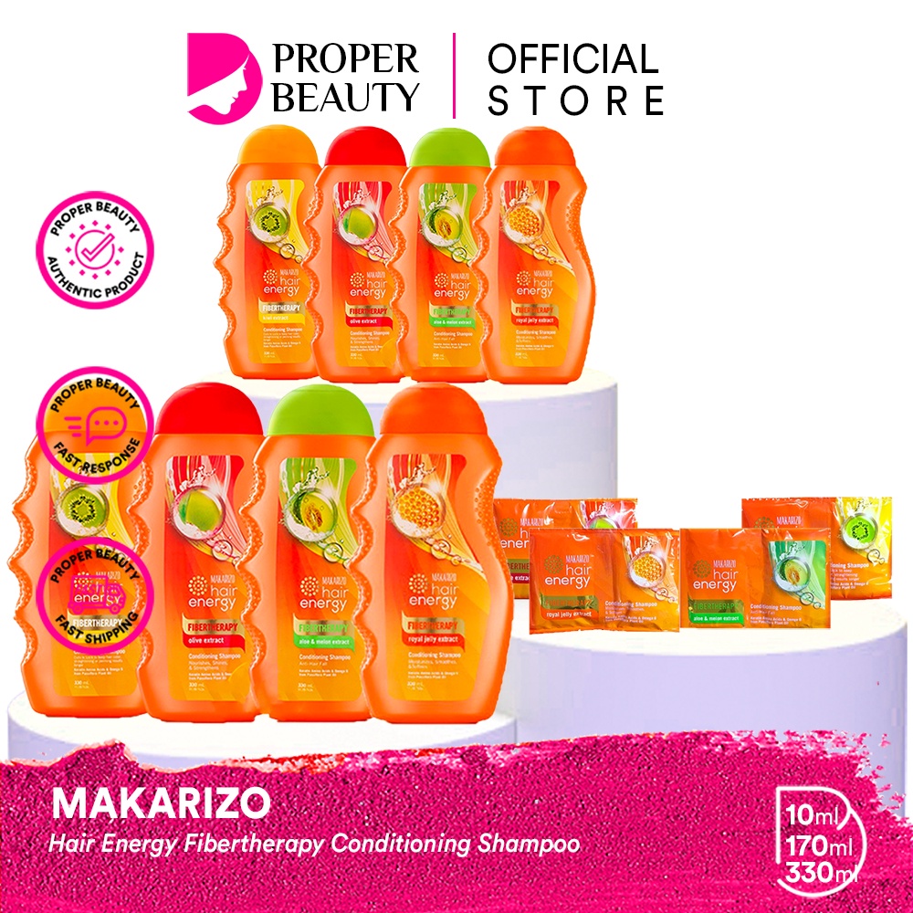 MAKARIZO Hair Energy Fibertherapy Conditioning Shampoo Indonesia / Hair Scalp Creambath Easy Straight Scentsations Hair Fragrance Advisor Repair Vitaglitz Vitacaps Vitamax / Shampo Sampo Kondisioner Pelurus Tonic Serum Vitamin Perfume Parfum Mist Rambut