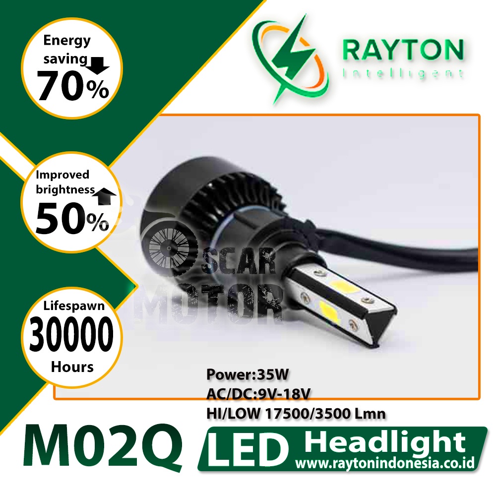 Lampu Motor Led H6 H4 RTD M02Q 40 Watt HID NEW UTAMA UNIVERSAL motor