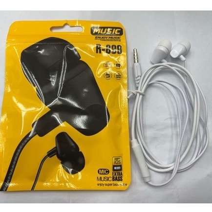 Earphone Realme 899 stereo bass music telfon headset mic