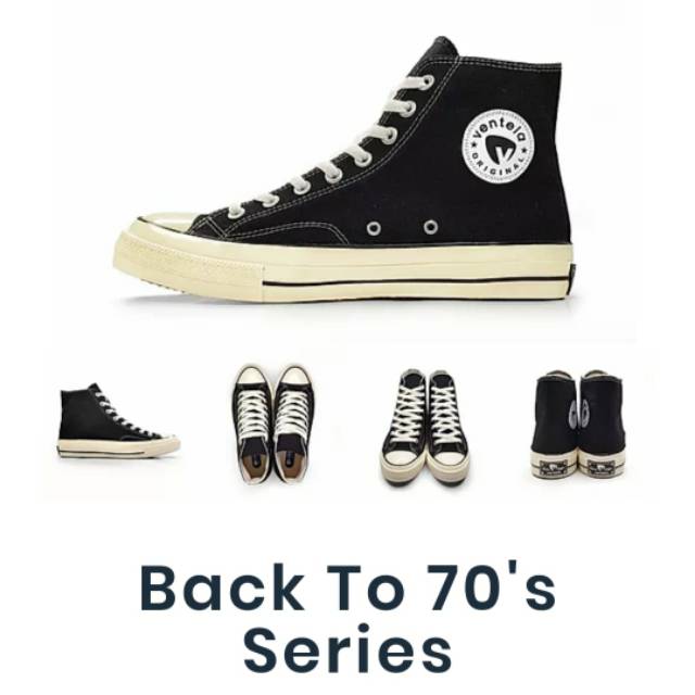 VENTELA 70S ORIGINAL HIGH | VENTELA HIGH SETARA CONVERSE 70S BLACK NATURAL WHITE GREEN NAVY MAROON