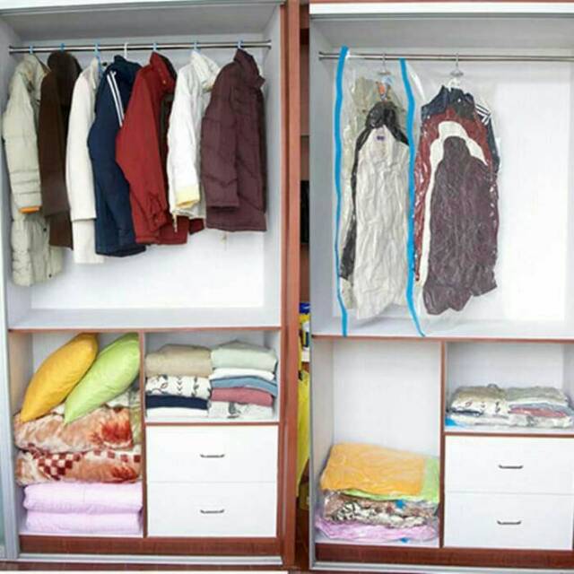 Plastik Vacuum Bag 50 x 70 Vacum Vakum Bag Wenbo - baju sprei bedcover