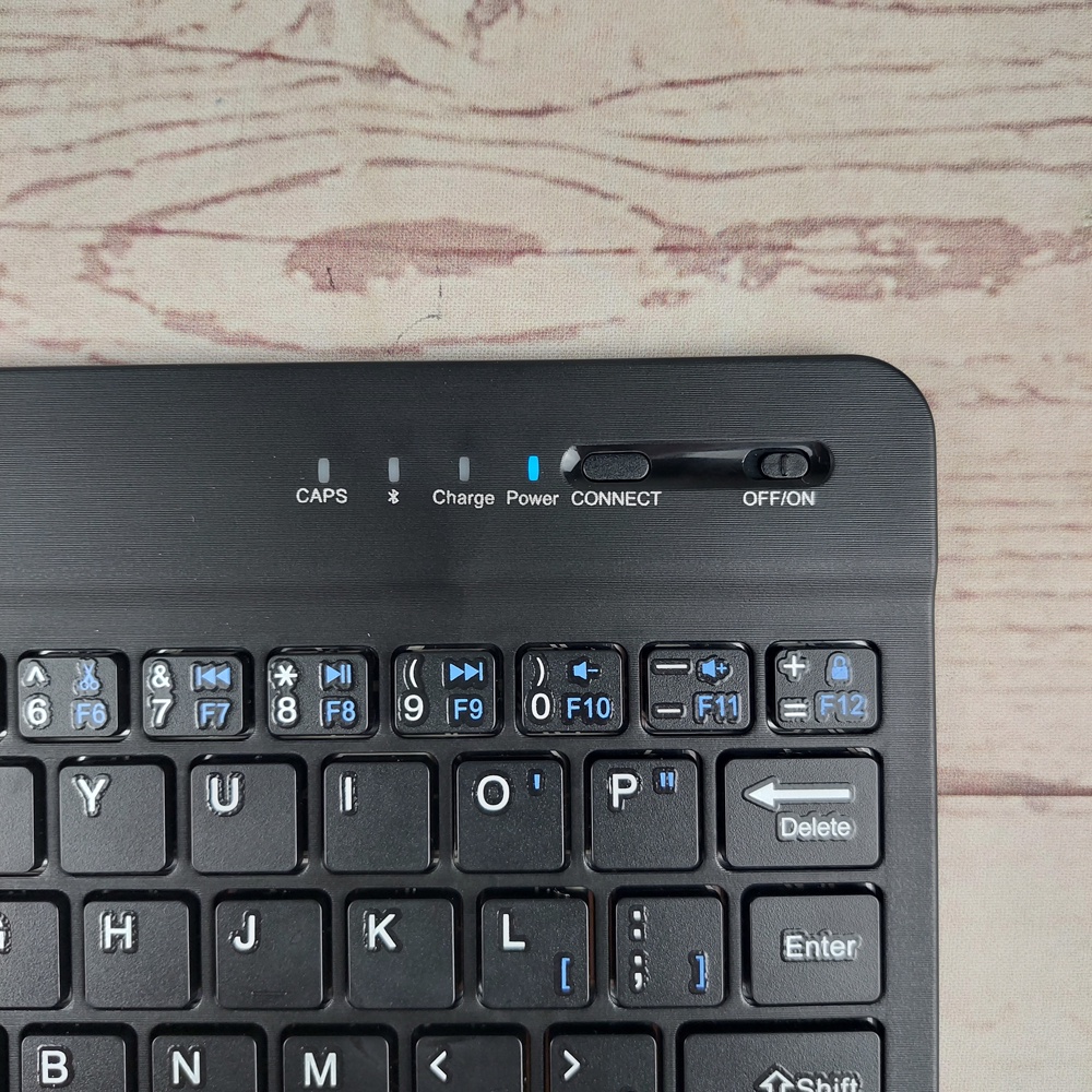 Taffware Wireless Bluetooth Keyboard Rechargeable - KM78D - Black