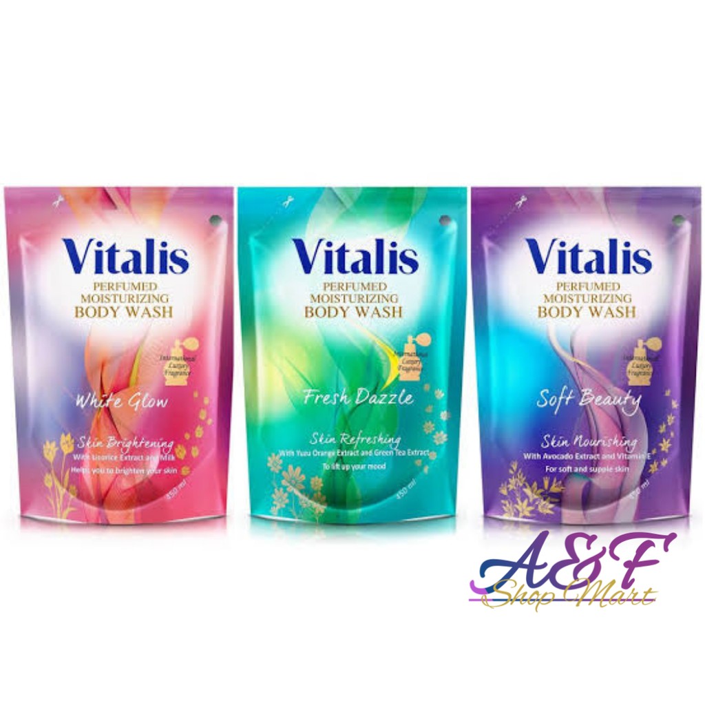 Vitalis Perfumed Moisturizing Body Wash Refill 450ml - Sabun Cair