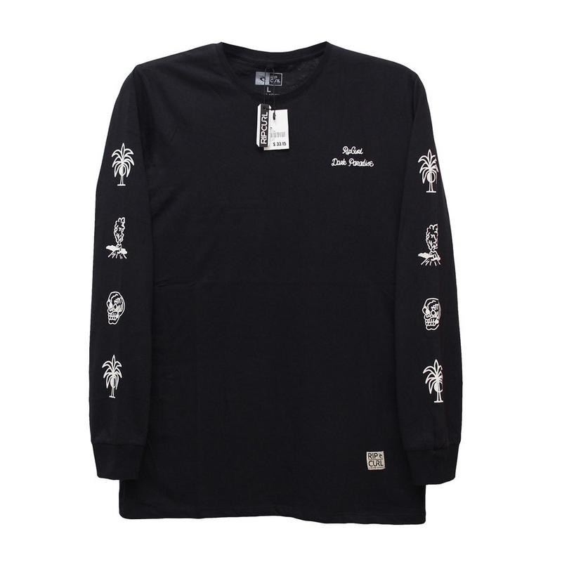 KAOS RIPCURL PANJANG HITAM MARIJUANA SWAG