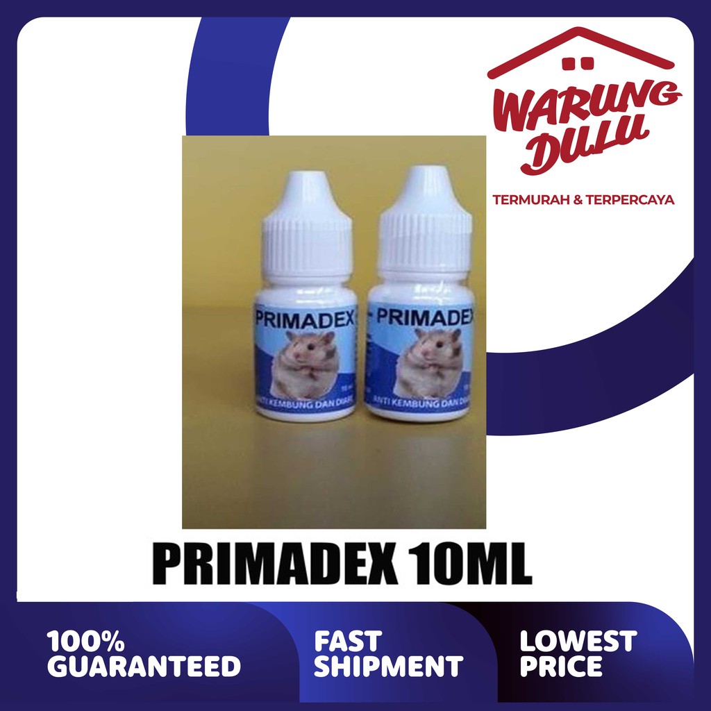 Prima Dex 10 ml - Obat Diare dan Kembung Hamster