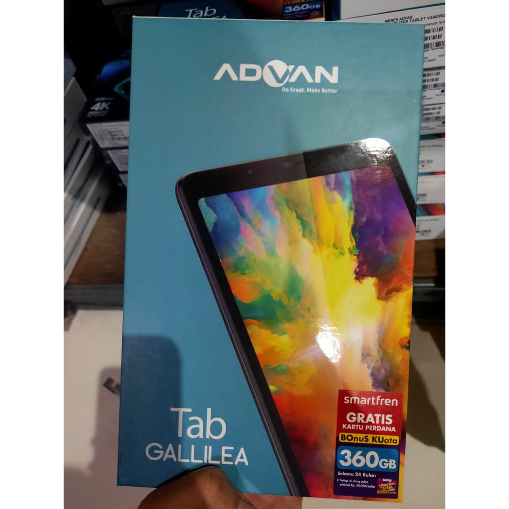 Advan Tab Gallilea 8 Inci 3 GB 16 GB Quadcore Tablet Android 10 Garansi Resmi