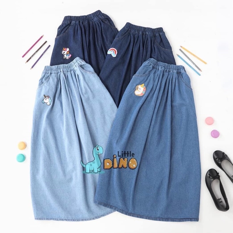 Rok Jeans Anak Tanggung - Rok Jeans Anak Panjang